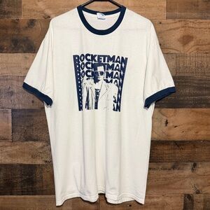 ROCKETMAN Official ELTON JOHN Movie Global Tour Dates Ringer T-Shirt XL
